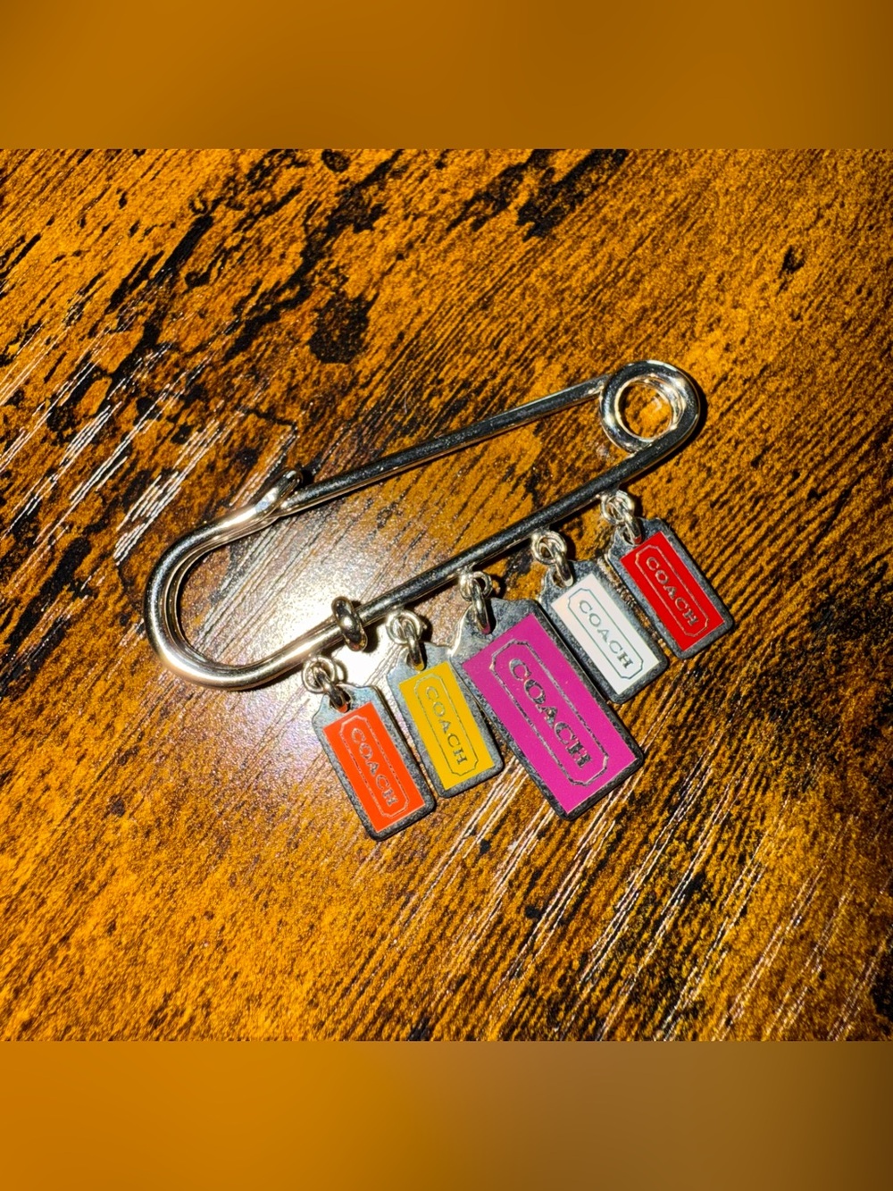 Coach Hangtag Safety Pin